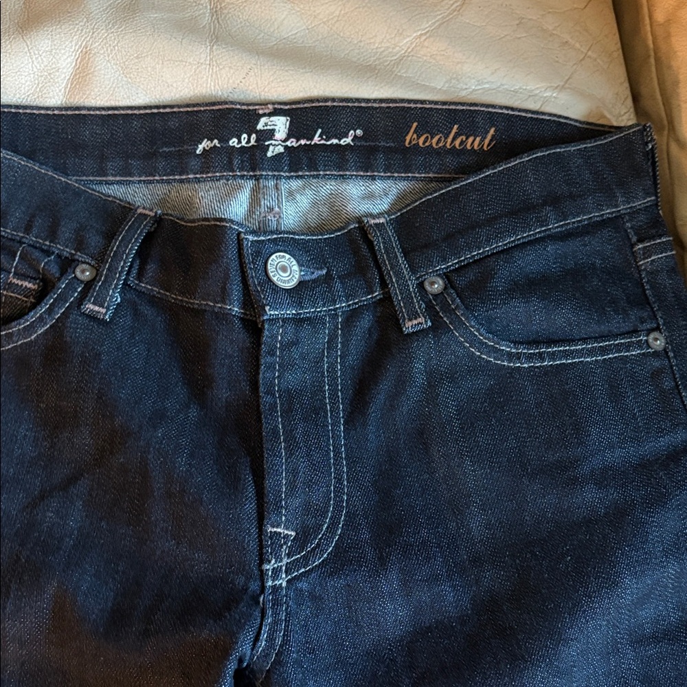 7 For All Mankind Men's Bootcut Jeans - Deep Indigo